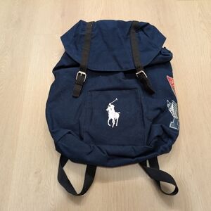 POLO RALPH LAUREN Fragrances Navy Blue Backpack Travel Hiking Gym Weekender Bag